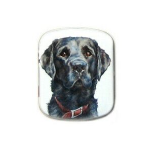 Blikken doosje zwarte labrador