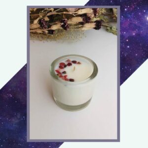 Silver Rune Crafts Winter Cake kleine ronde raapzaadwas kaars