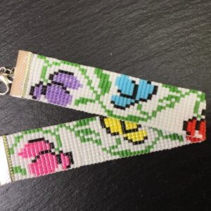 Miyuki armband met kleurrijk bloemmotief