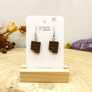 Melkchocolade oorbellen