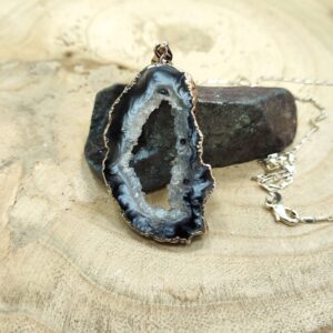 Agaat halsketting (sterling zilver 925)