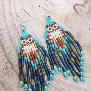 Franje oorbellen uilen