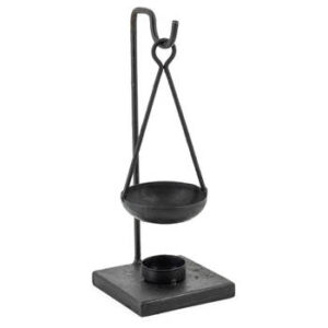 Zwarte metalen geurbrander