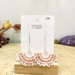 Halfronde Swarovski oorhangers