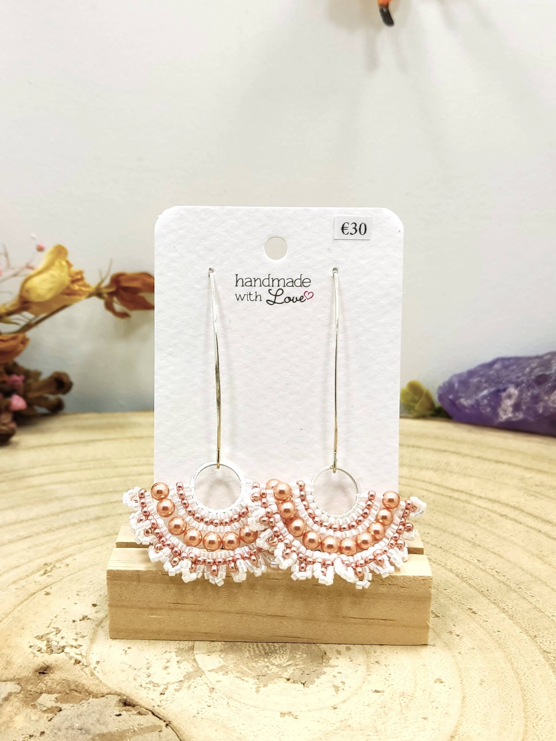 Halfronde Swarovski oorhangers