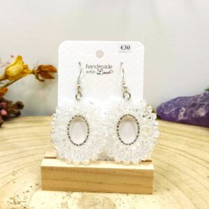 Ronde oorhangers met kristal facetkralen