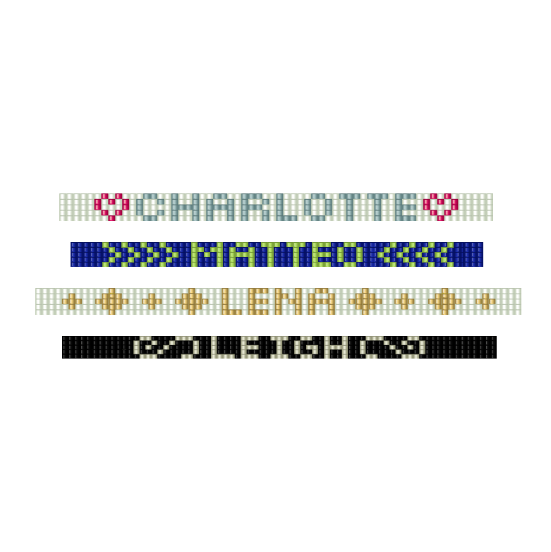 Gepersonaliseerde armband met naam of woord - Afbeelding 3