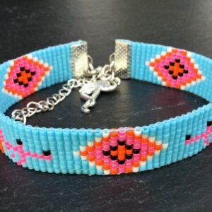 Kralenarmband flamingo's