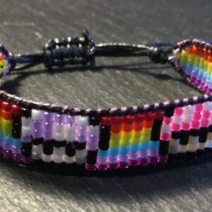 Miyuki armband regenboog/paddenstoelen