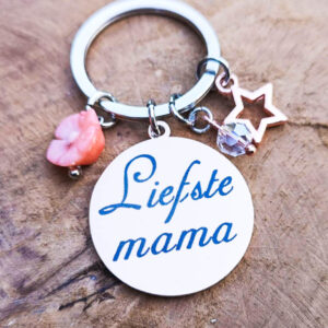 Liefste mama Moederdag sleutelhanger
