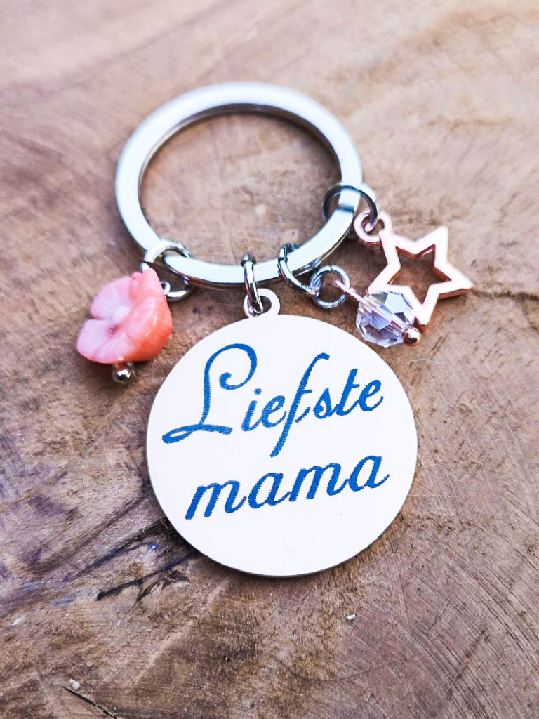 Liefste mama Moederdag sleutelhanger