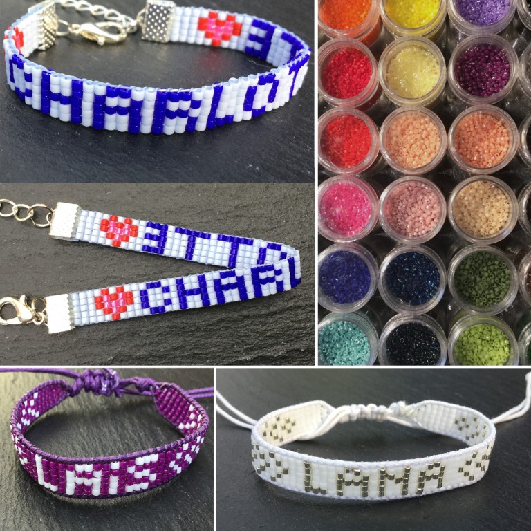 Gepersonaliseerde armband met naam of woord