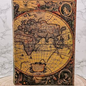 Opbergboek wereldkaart extra large