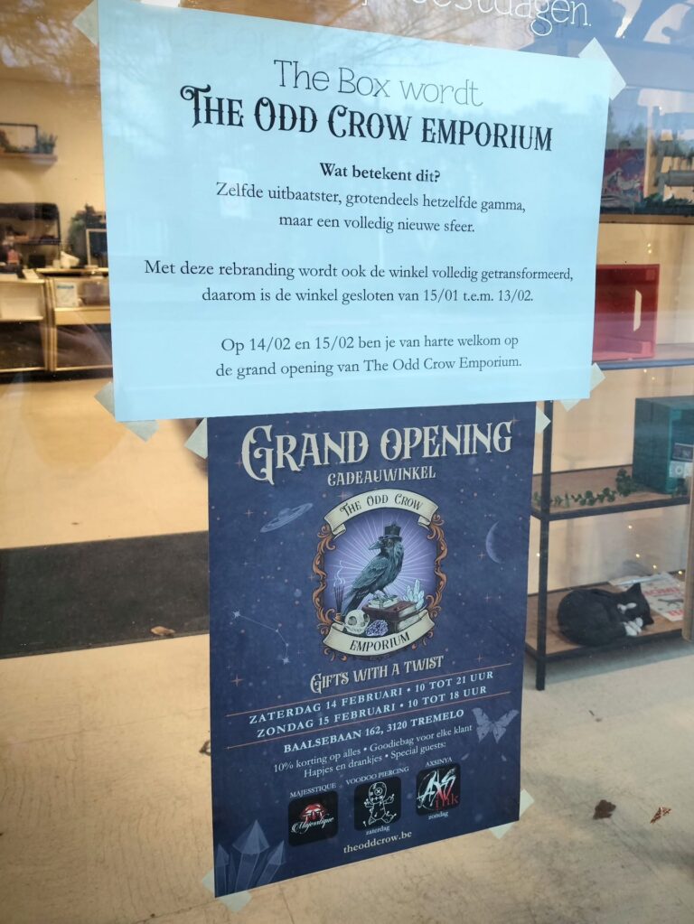 The Box wordt The Odd Crow Emporium