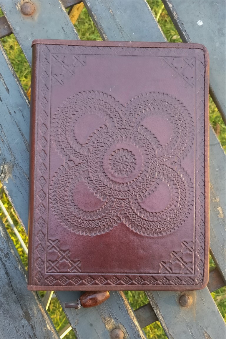 A5 Lederen notitieboek donkerbruin