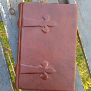 Lederen notitieboek met harde kaft