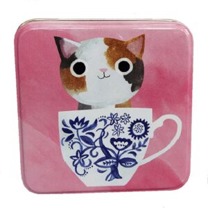 Planet Cat kleine blikken doos gevlekte kat