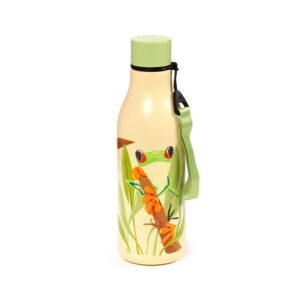 Metalen drinkfles met 'Tree Frogs' print