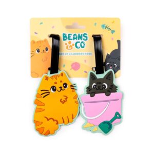 'Beans & Co' katten bagagelabel (2 st.)