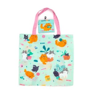 'Beans & Co' katten opvouwbare shoptas
