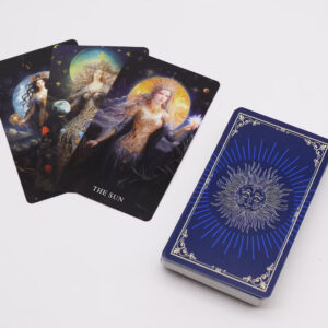 Tarotkaarten met godin ontwerp