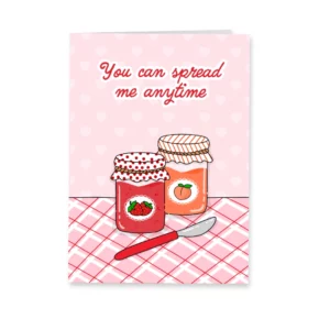 Wenskaart liefde "Spread me anytime"
