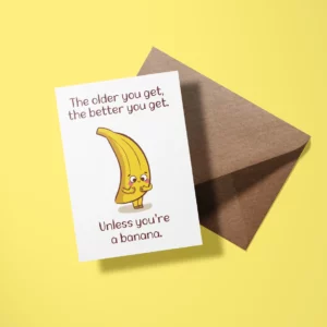 Wenskaart verjaardag - Banana birthday