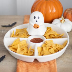 Spookje snacks en dip hapjesbord
