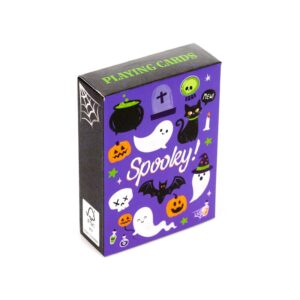 Spooky schattige Halloween speelkaarten