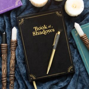 Book of Shadows notitieboek met obsidiaan balpen