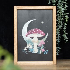 Forest Mushroom paddenstoel houten wandbord