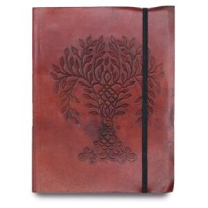 Lederen notitieboek Levensboom