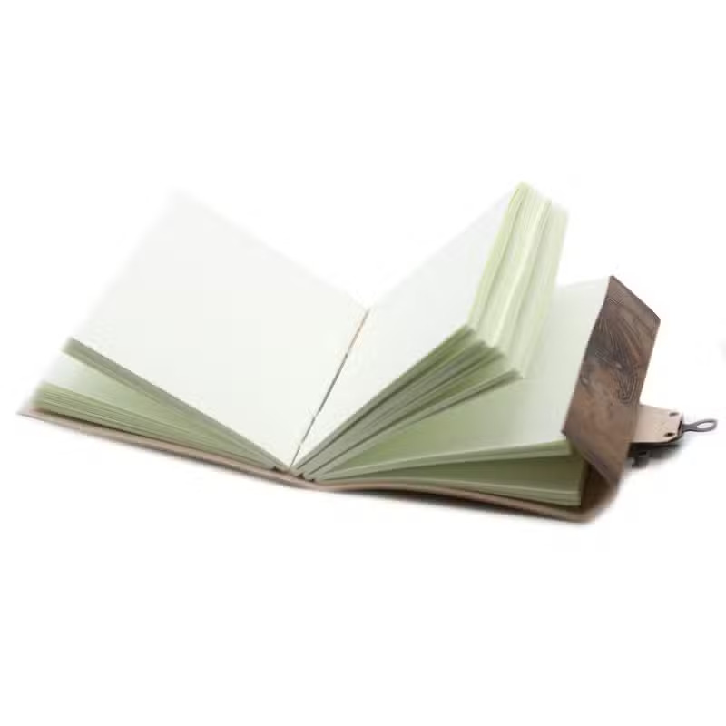 Lederen notitieboek pentagram met draak - Afbeelding 3