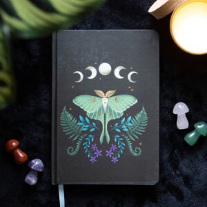 Luna Moth maanvlinder notitieboek